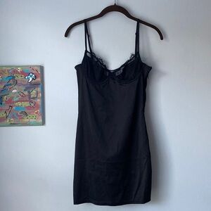 Superdown Black Silk Dress